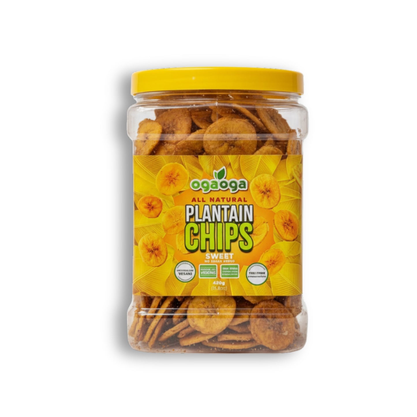 Oga-Oga Plantain Crisps Sweet Chilli (Orange) 450G