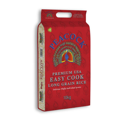 Peacock Easy Cook Rice Long Grain 10kg
