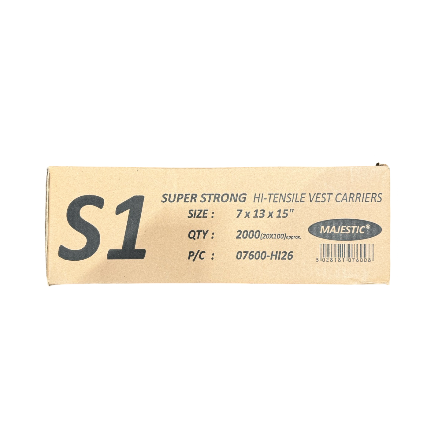 S1 Carrier White Bags 100s