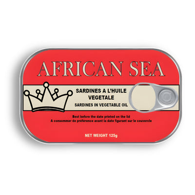 African Sea Sardines In Veg Oil 125G