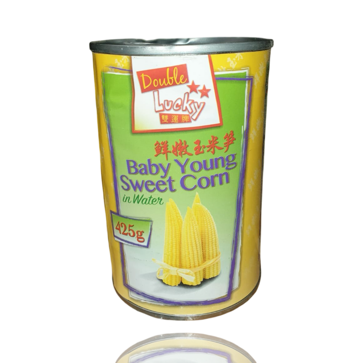 Double Lucky Baby Sweetcorn 425g