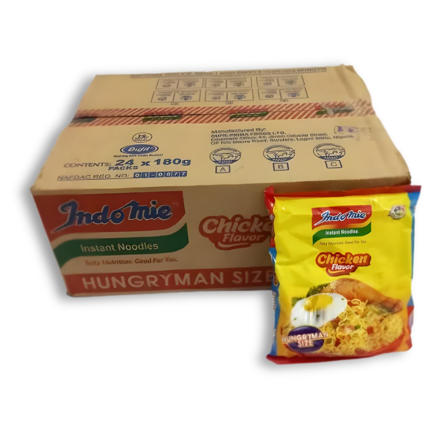 Indomie Hungryman Chicken Flavour Noodles 24x180g