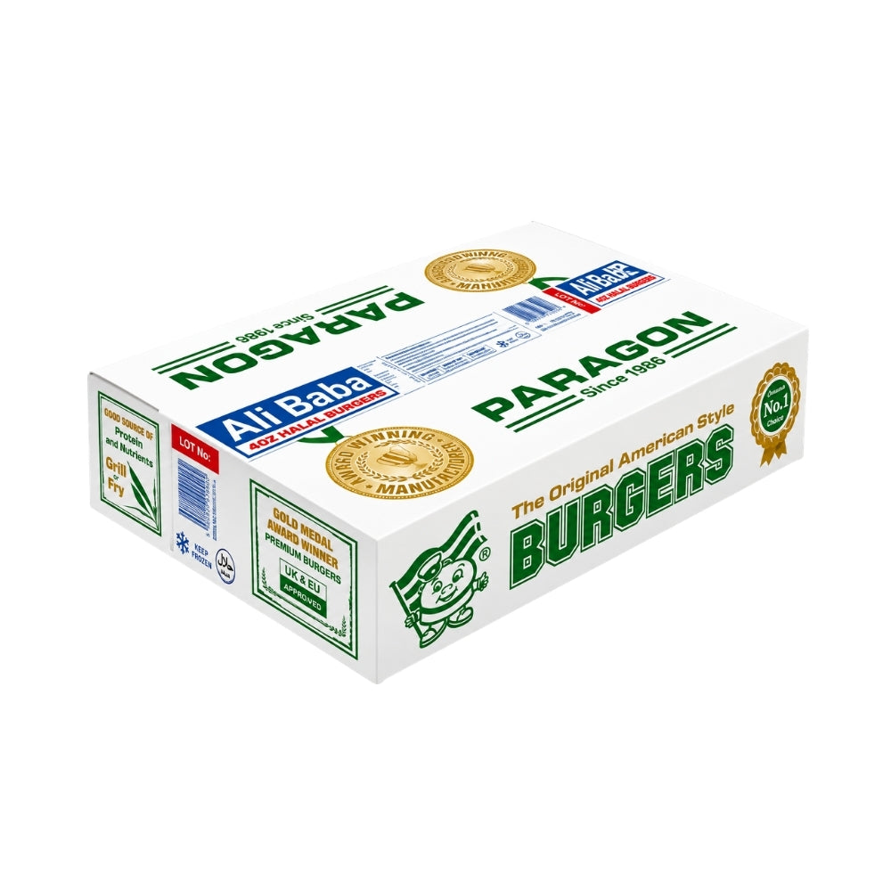 ALI BABA HALAL BURGERS 4OZ 113g Box