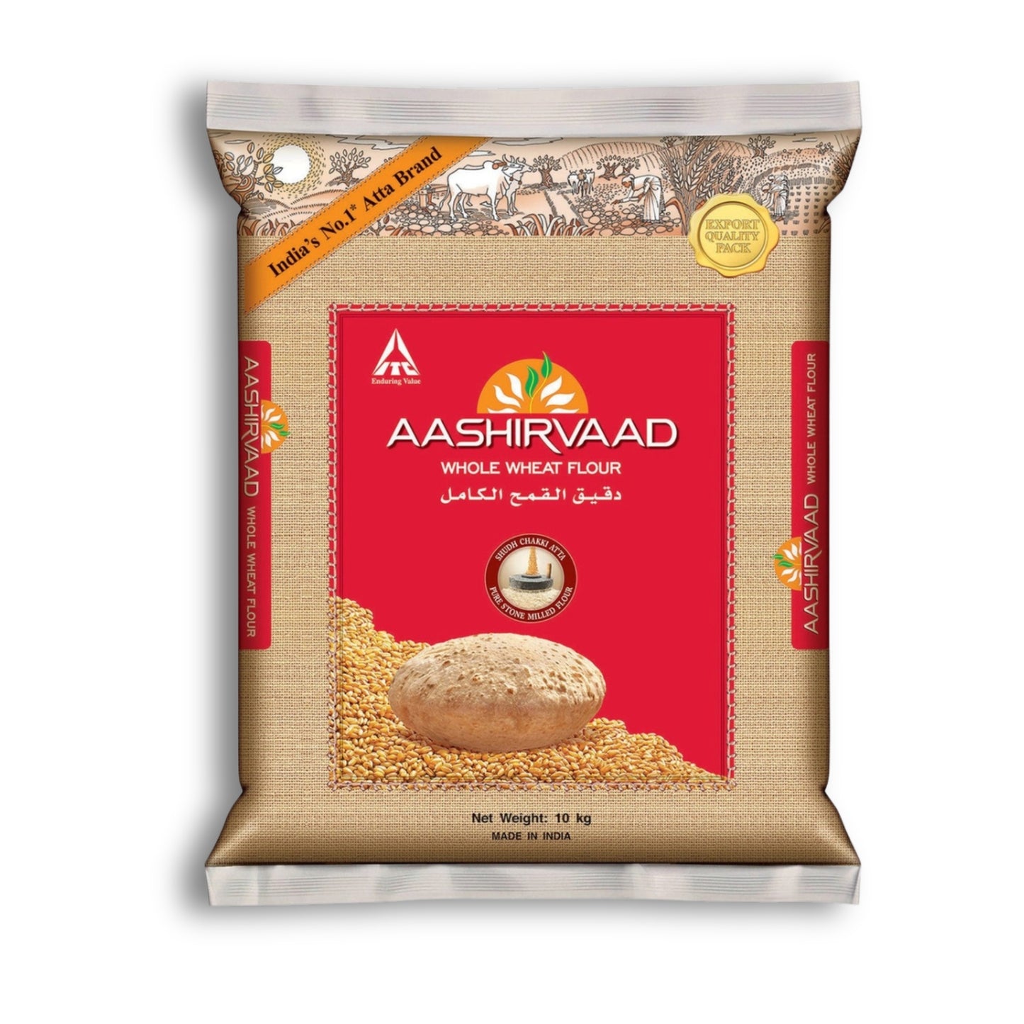 Aashirvaad Wholewheat Chakki Atta 10kg