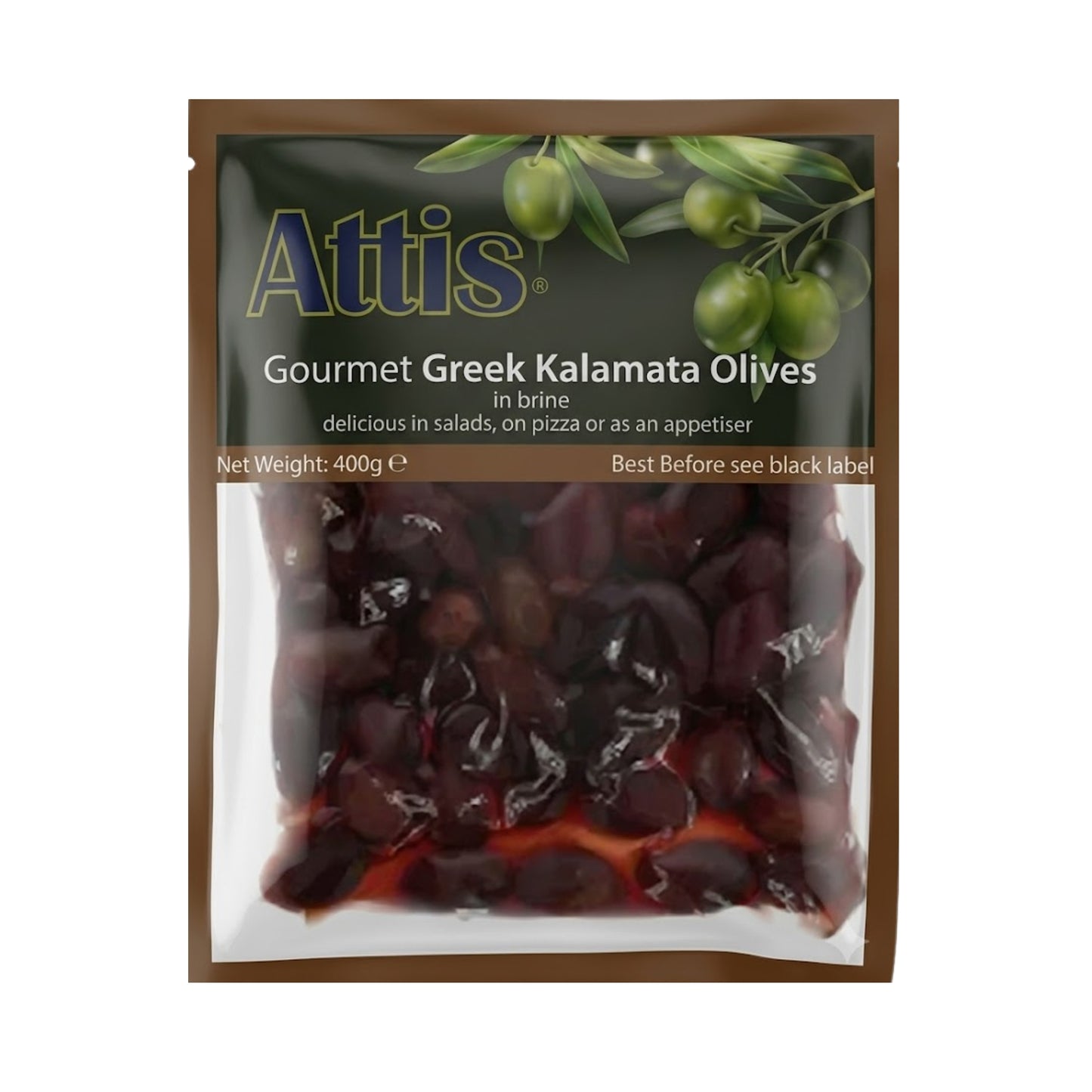 Attis Kalamata Olives Gourmet 400g
