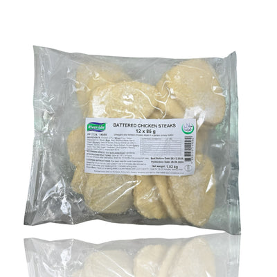 Riverside Battered Chicken Steaks 1.02kg