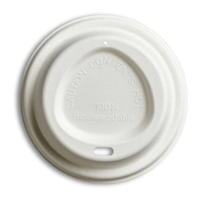 Bagasse Sip Through Domed Lids 1x50s