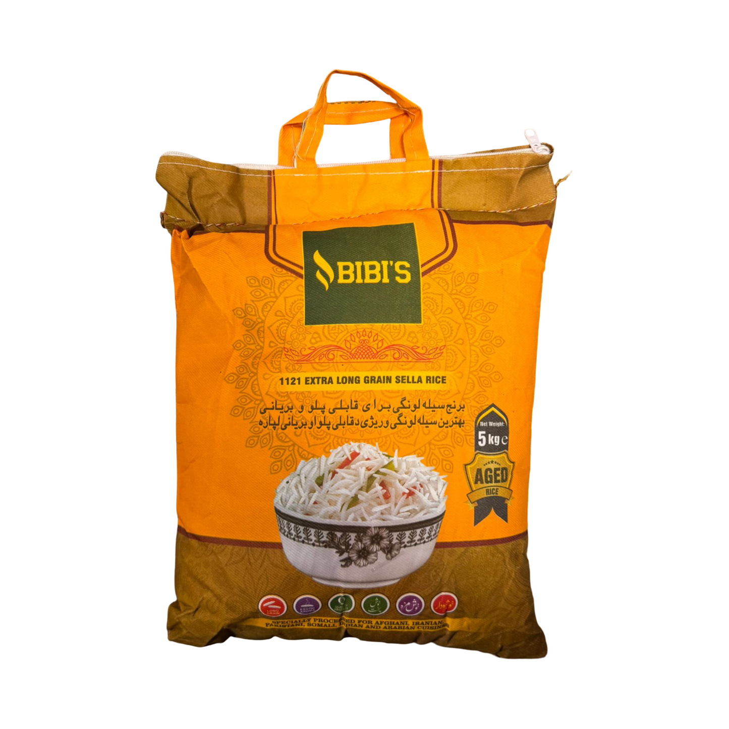 Bibi’s 1121 Extra Long Grain Sella Rice 5 kg