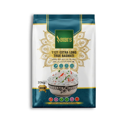 Bibi’s 1121 Extra Long True Basmati 20 kg