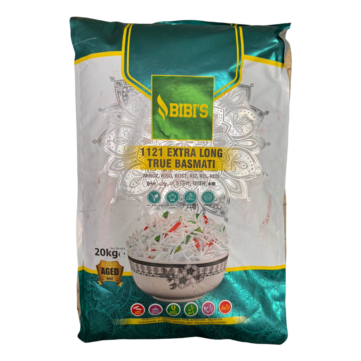 Bibi’s 1121 Extra Long True Basmati 20 kg