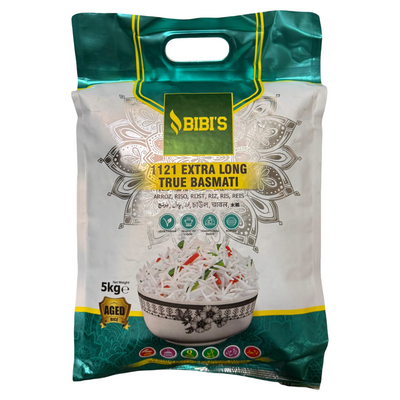 Bibi’s 1121 Extra Long True Basmati 5kg