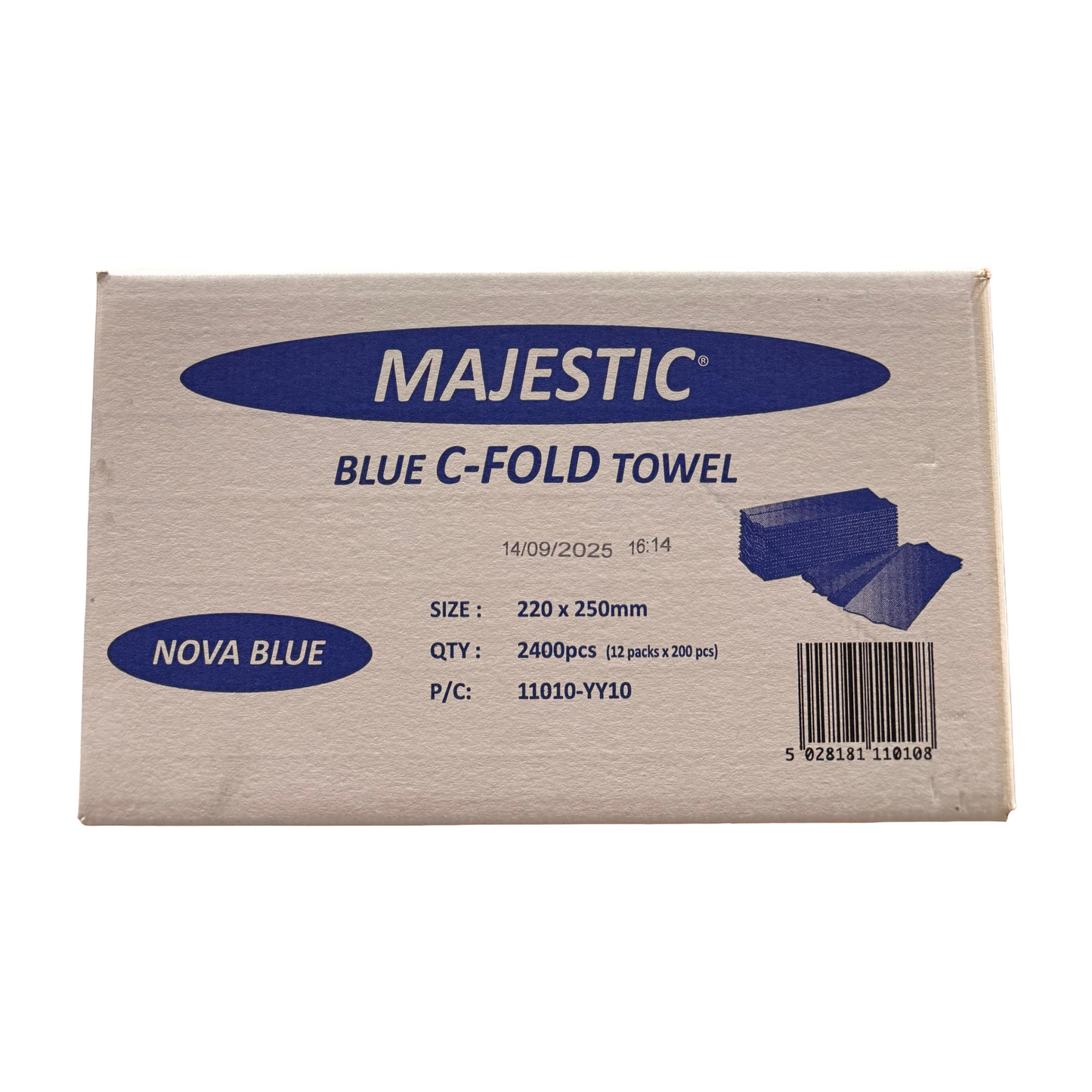 C Fold Towels Blue 250mx217m