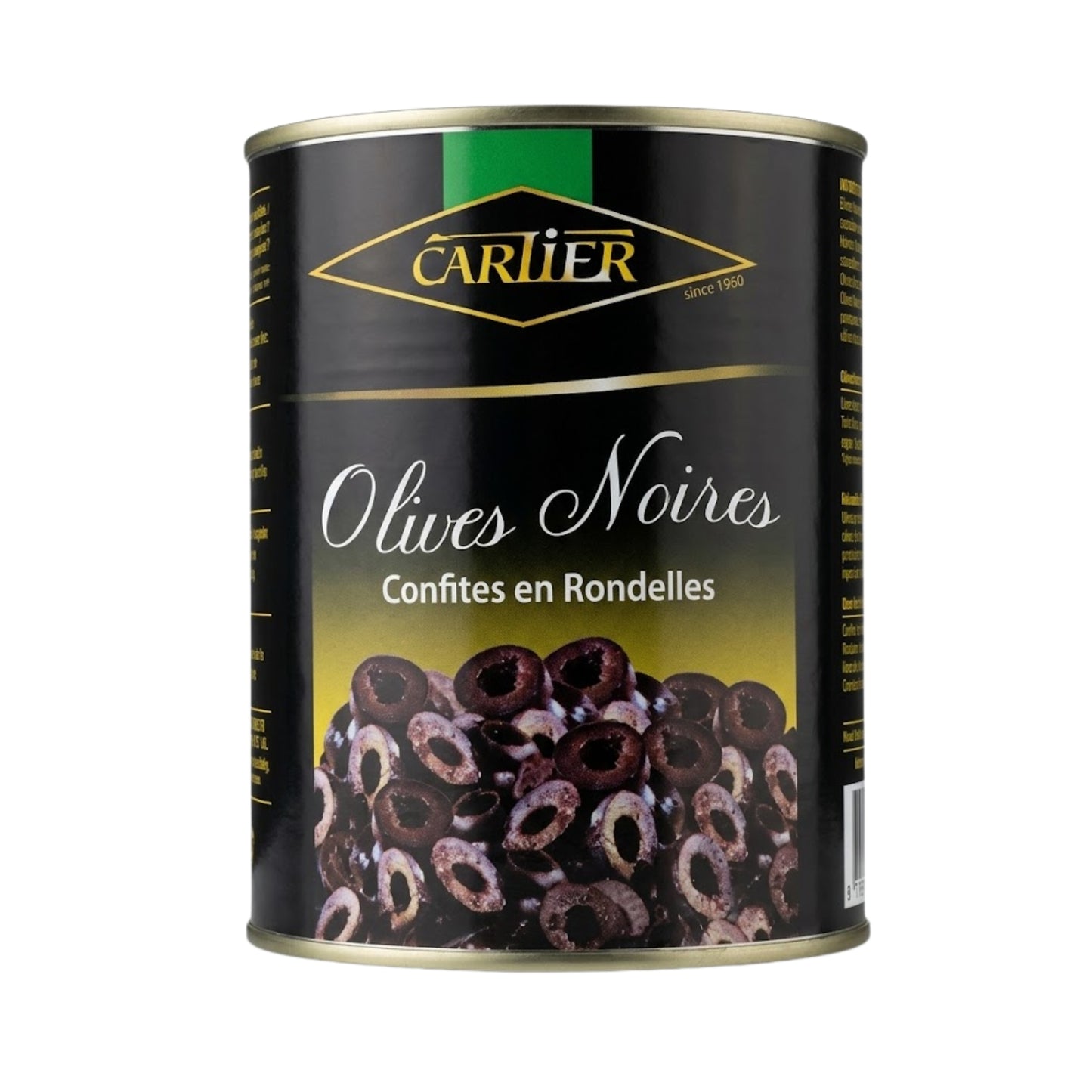 Cartier Black Olives Sliced 3kg