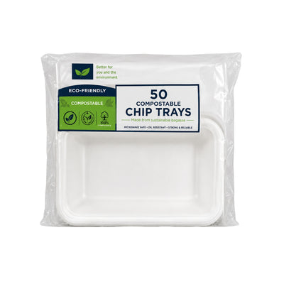 Catergold Compostable Chip Tray 20x50s