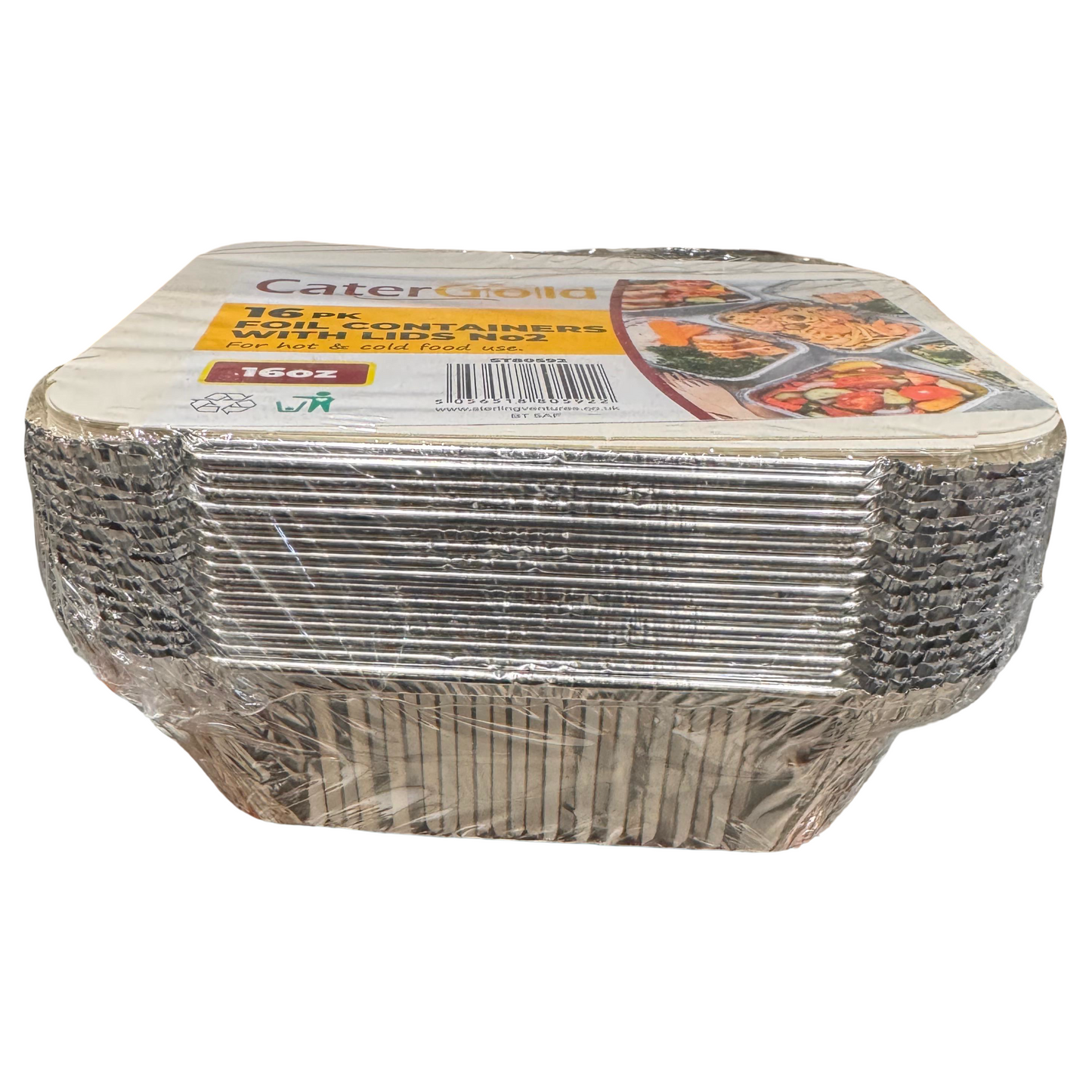 Catergold Foil Container No2 16 Pack 16's