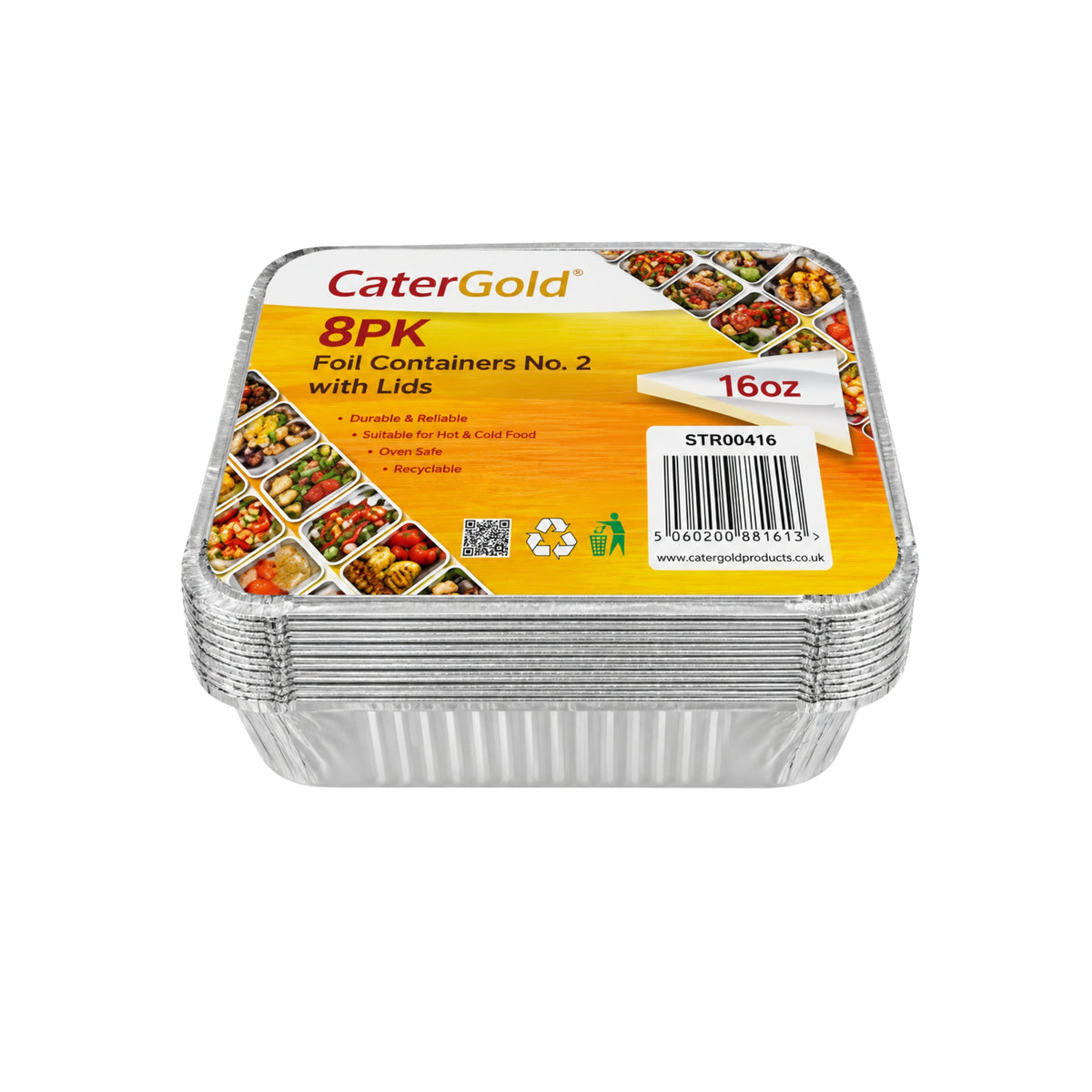 Catergold Foil Container No2 8pack 8's