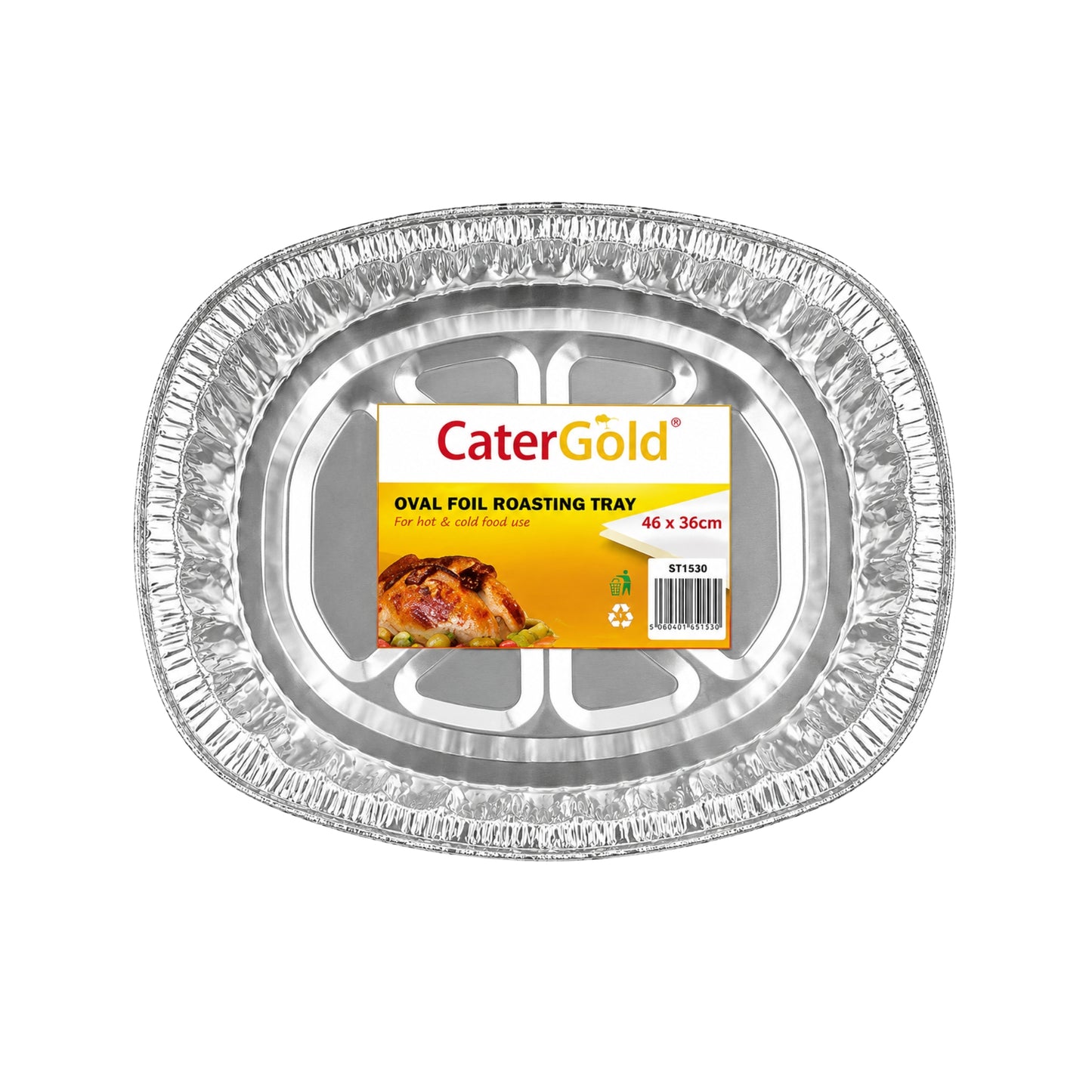 Catergold Foil Roasting Tray Oval 46x36cm Sgl