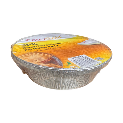 Catergold Round Foil Container No12 3pack