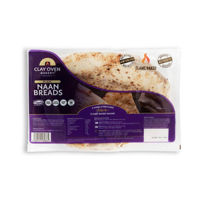 Clay Oven 3 Plain Naan Breads