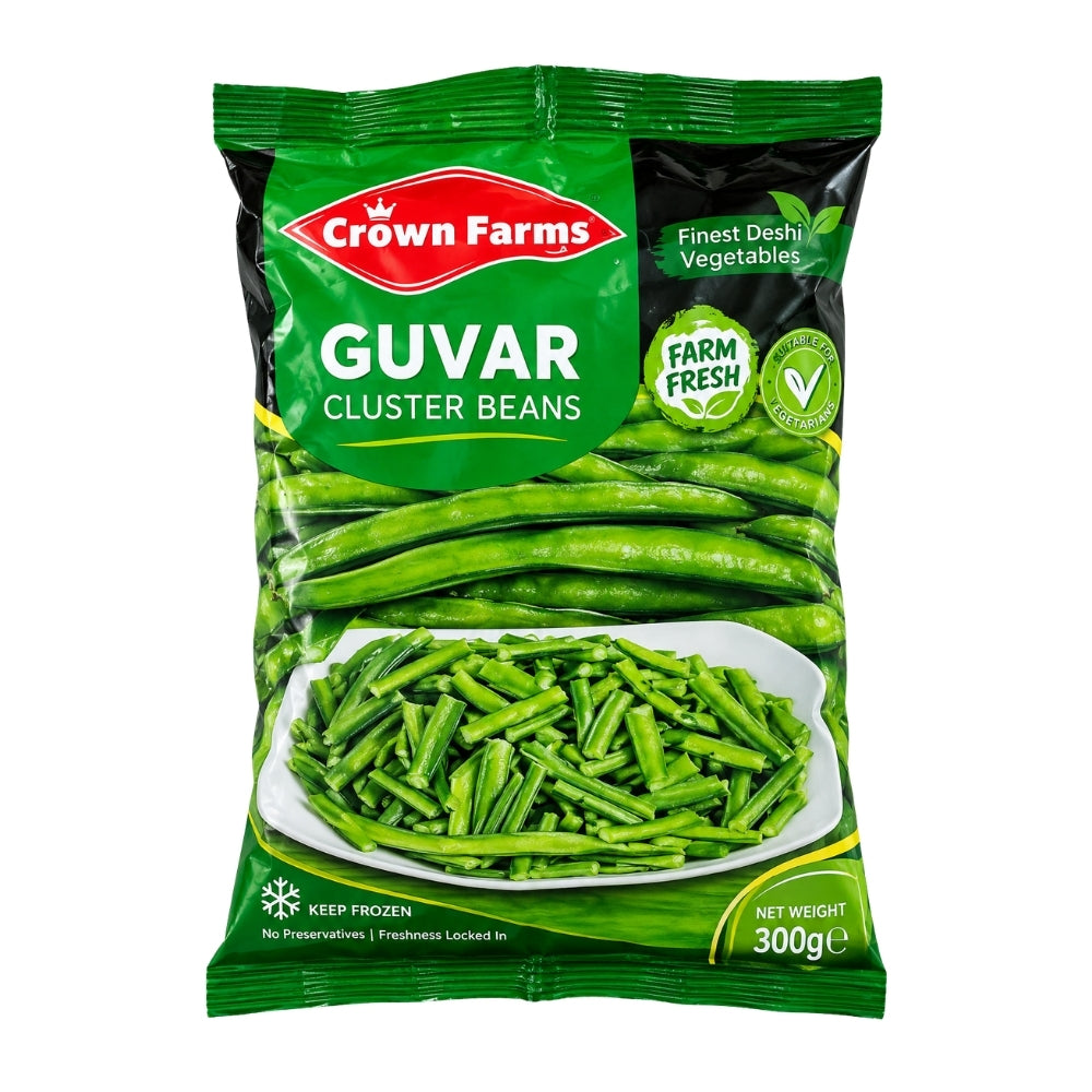 Crown Farm Cluster Beans (Guvar) 300g
