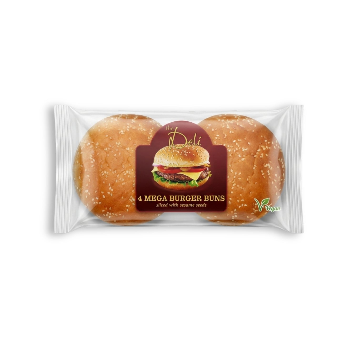 Deli Mega Seeds Burger Buns 1x4buns