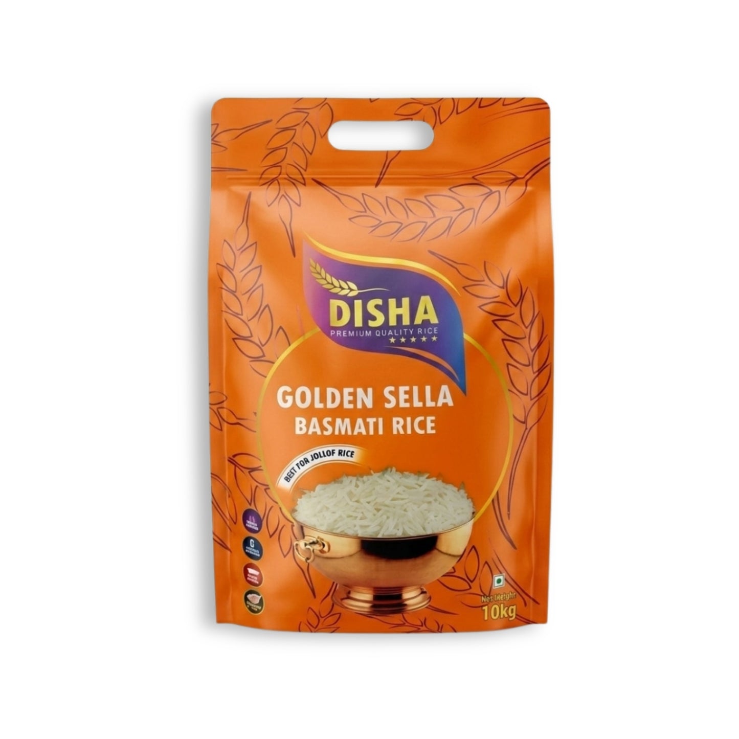 Disha Golden Sella Basmati Rice 10KG