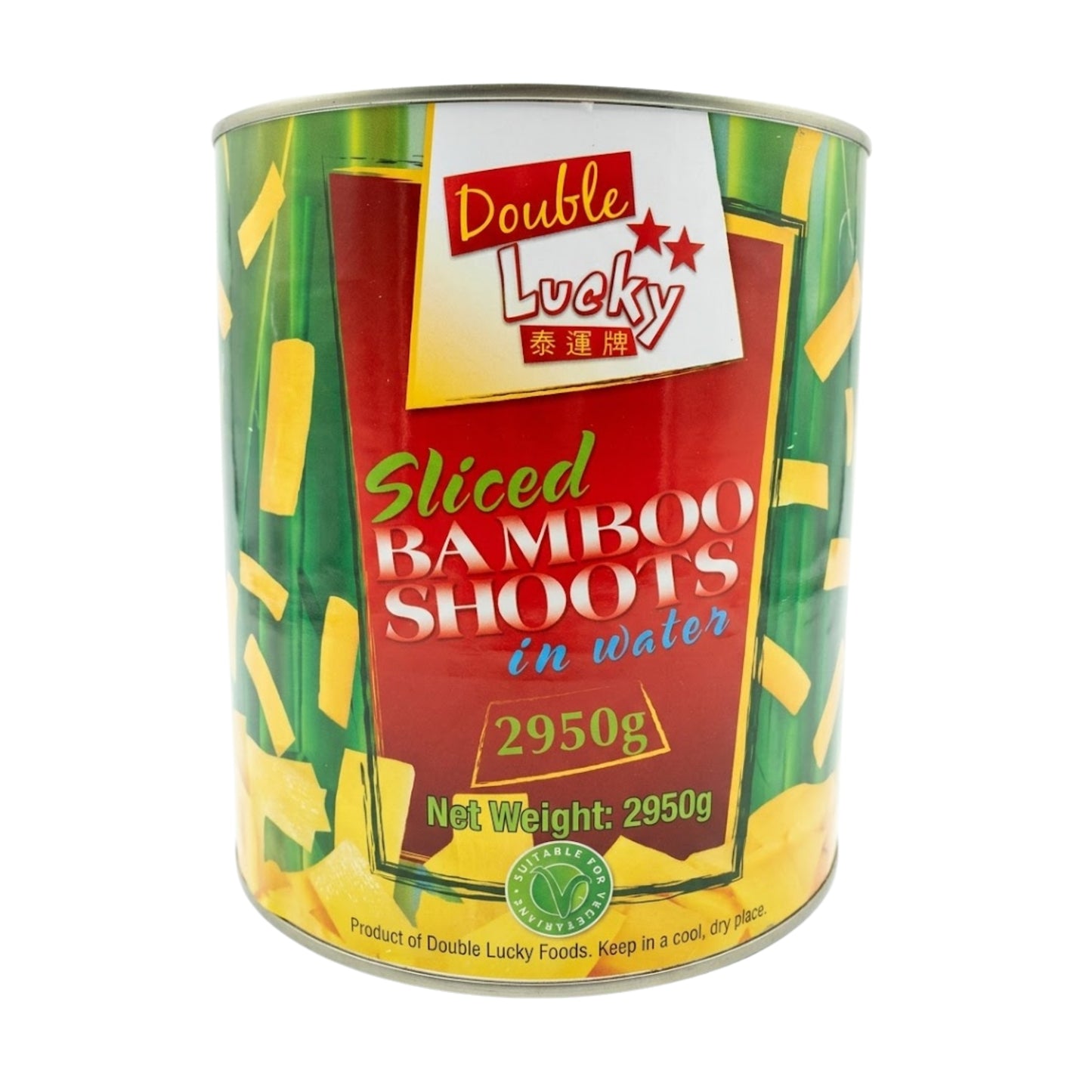 Double Lucky Sliced Bamboo Shoots In water 2.95kg