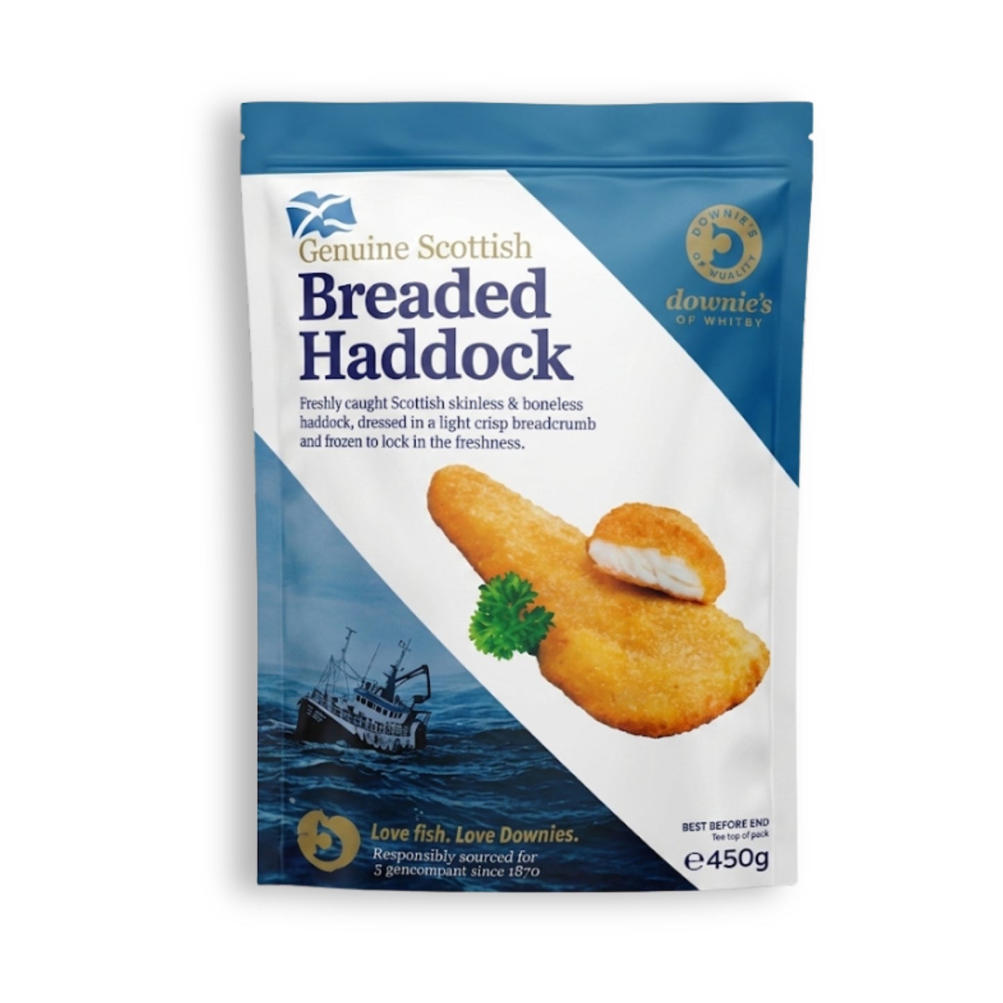 Downies Haddock Breaded Fish 24s