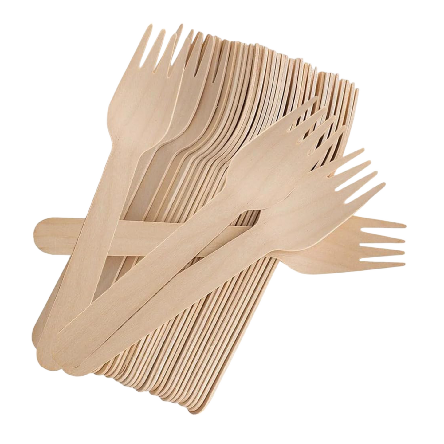 Eco Wooden Forks 1x100s