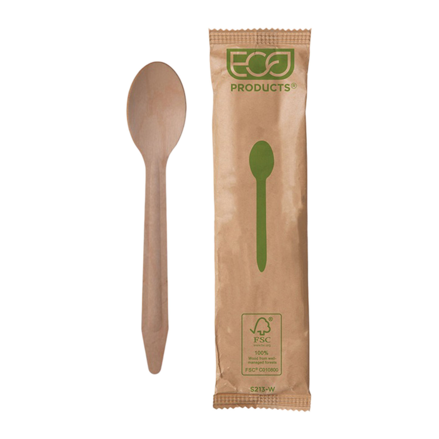 Eco Wooden Spoons 1x100s