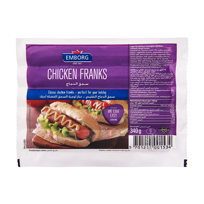 Emborg Chicken Franks Spicy 400g