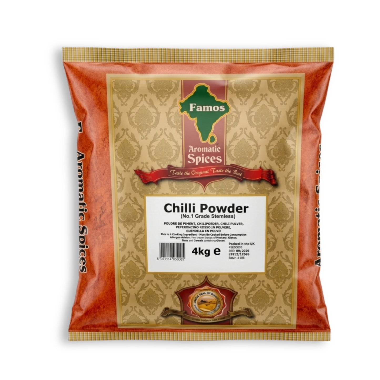 Famos Aromatic Spices Chilli Powder NI Grade 4kg