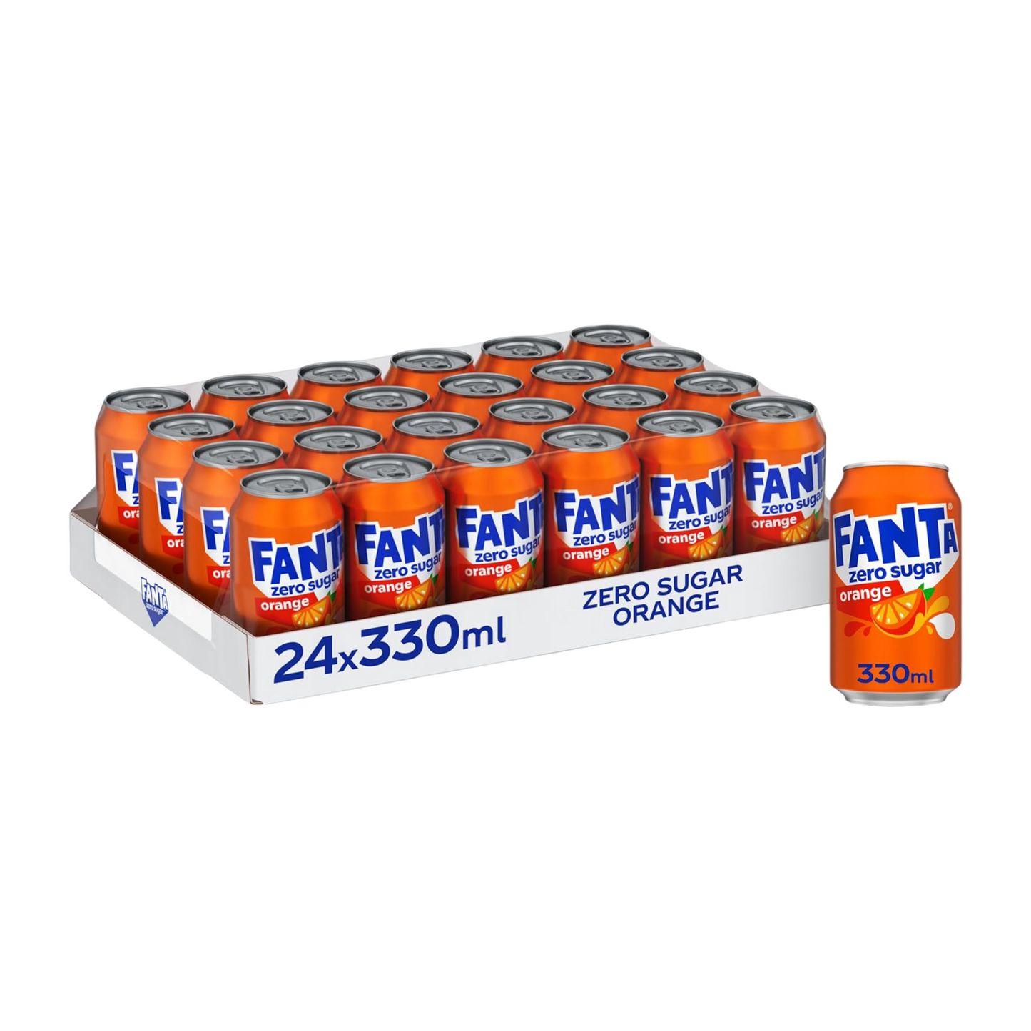 Fanta Cans No Sugar 24×330ml