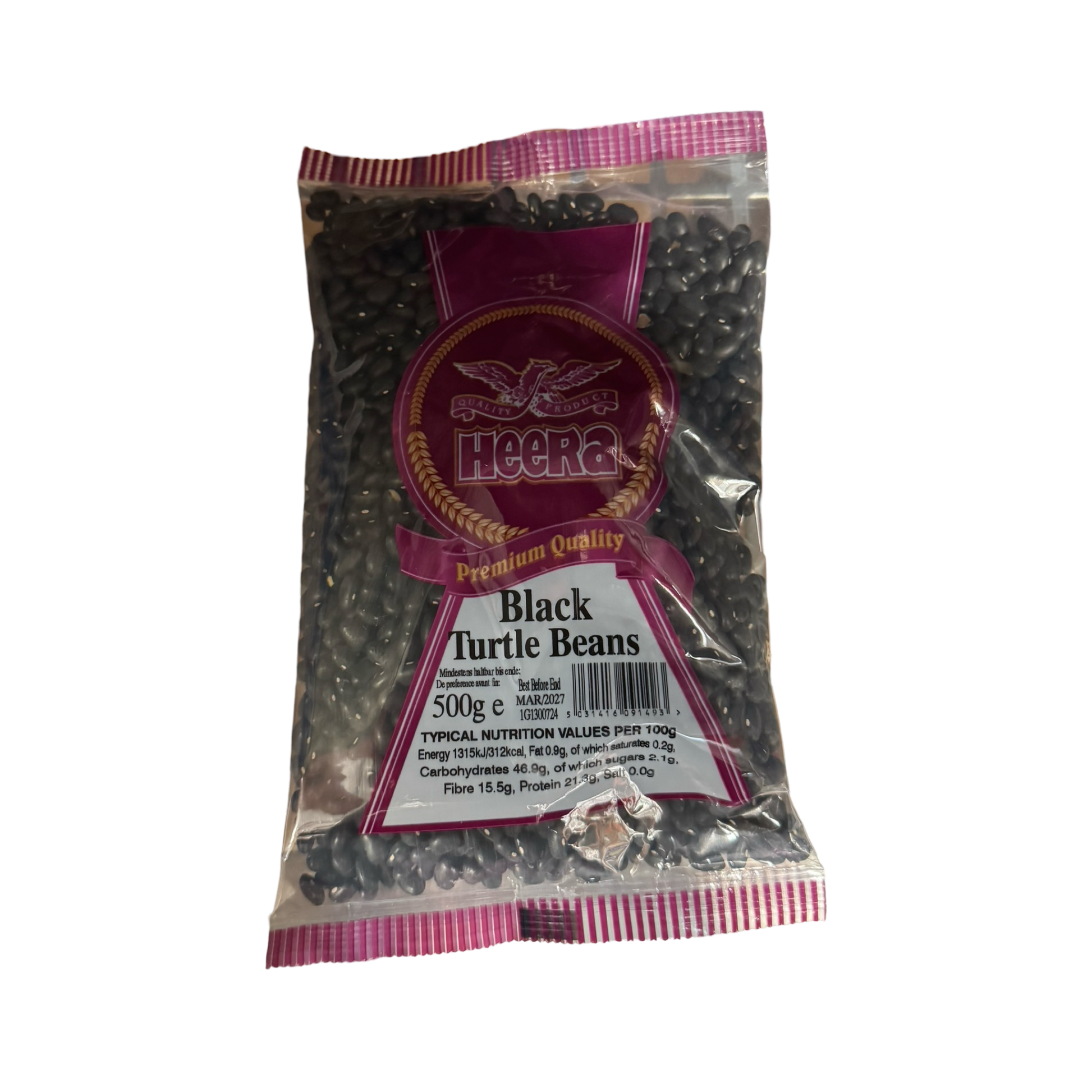 Heera Black Turtle Beans 500g