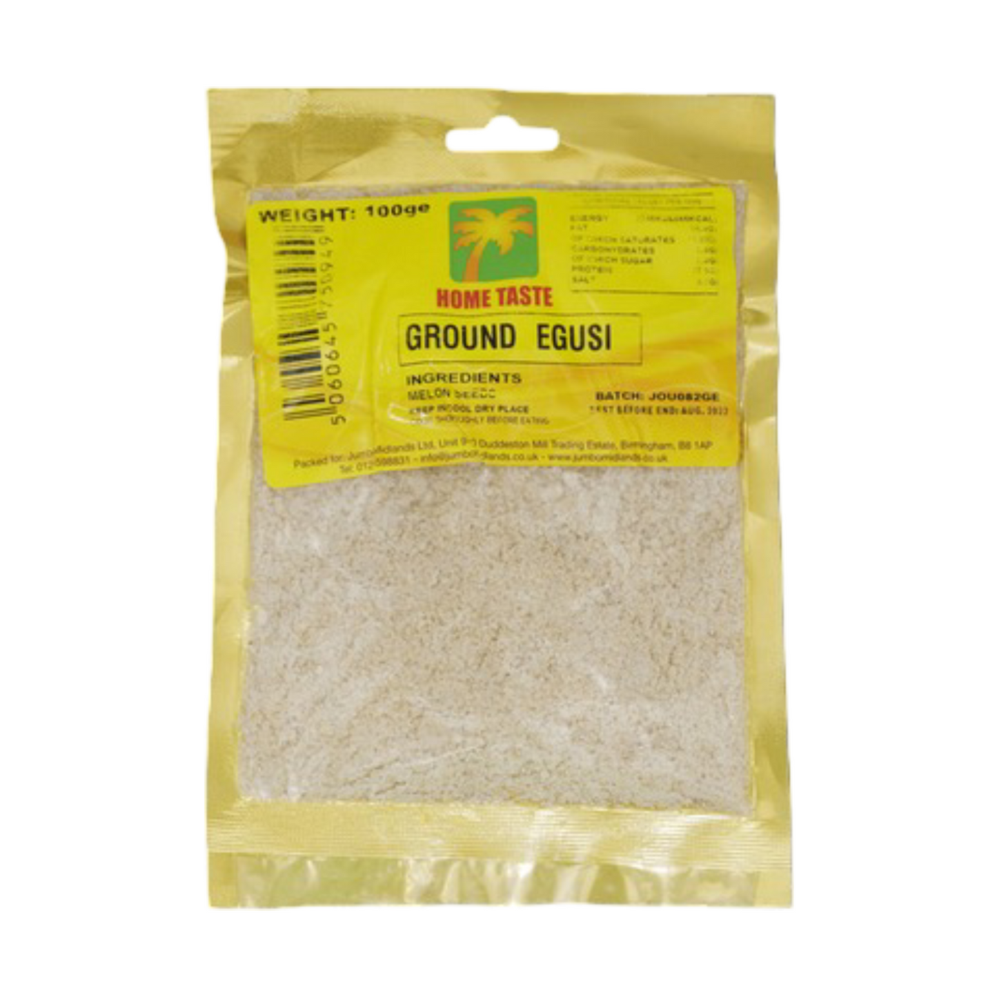 Home Teste Ground Egusi 100G