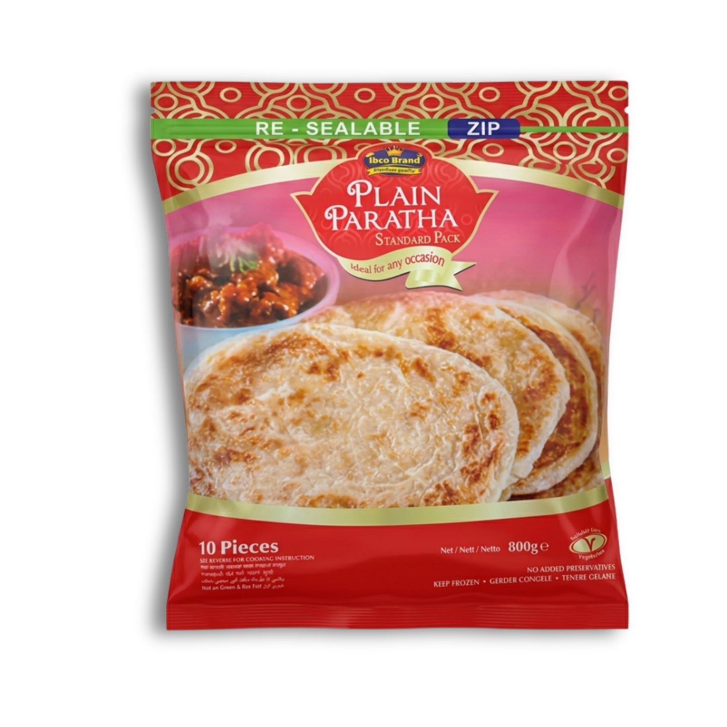 Ibco 10 Plain Paratha 800g