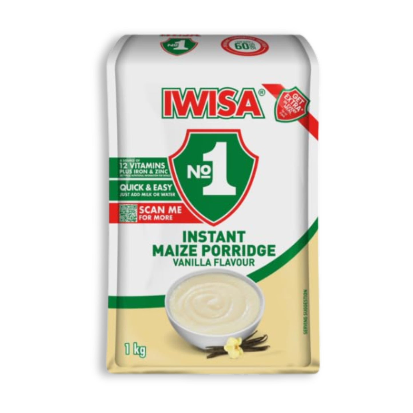 Iwisa Porridge Vanilla 1kg