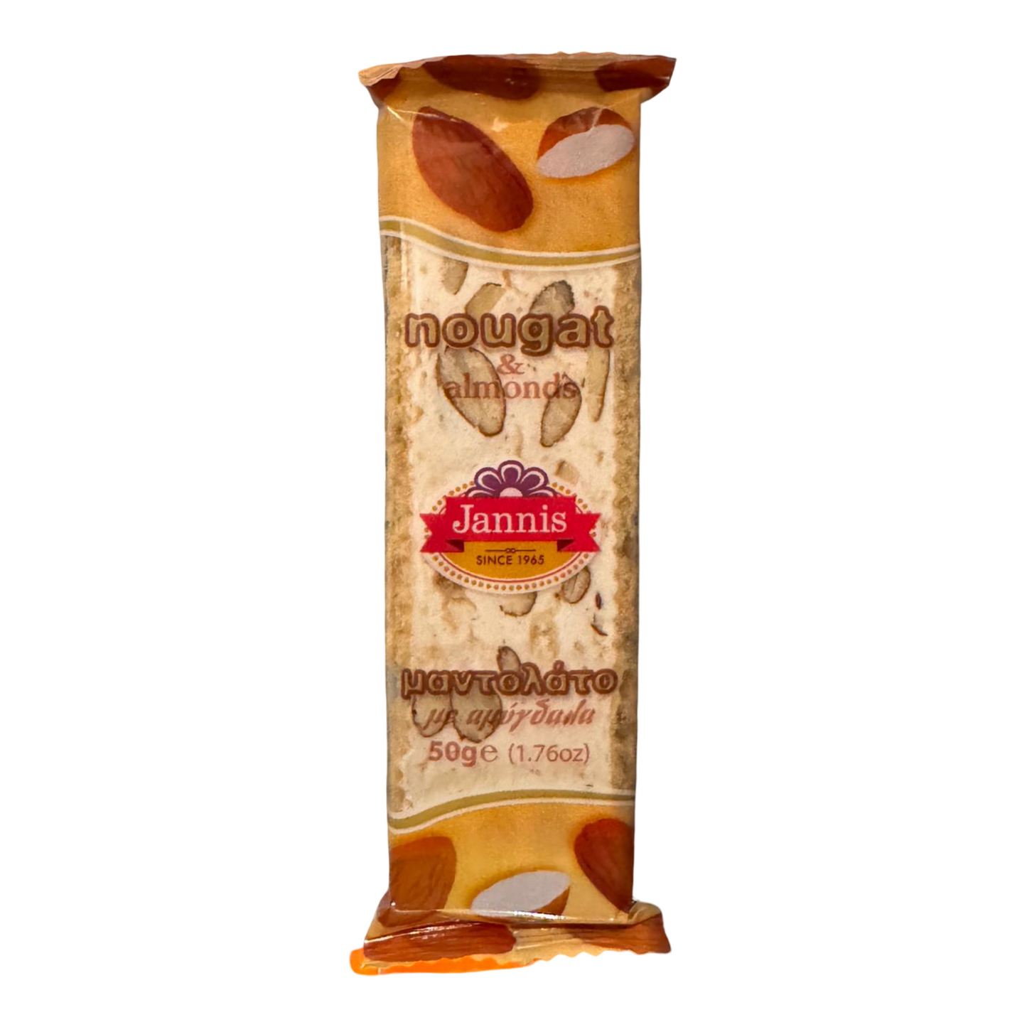 Jannis Nougat Bar Almond 50g