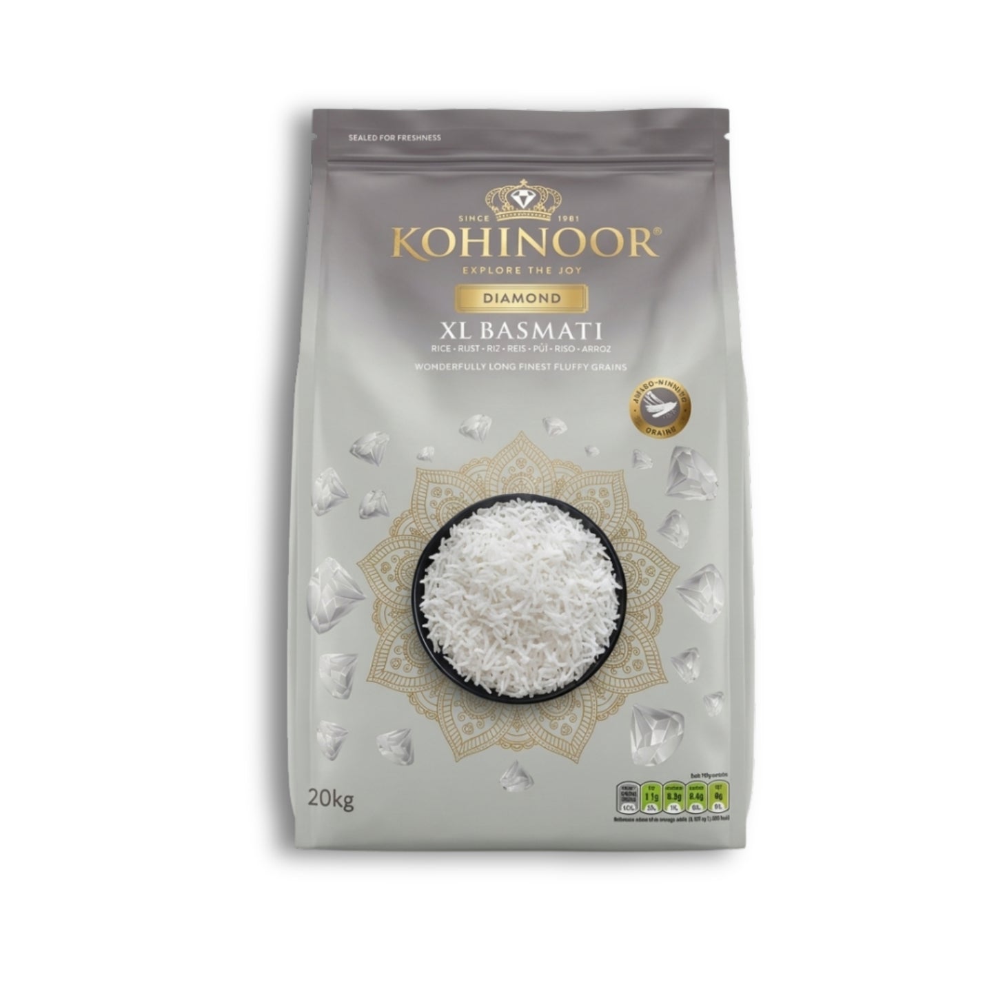 Kohinoor XL Basmati rice 20kg