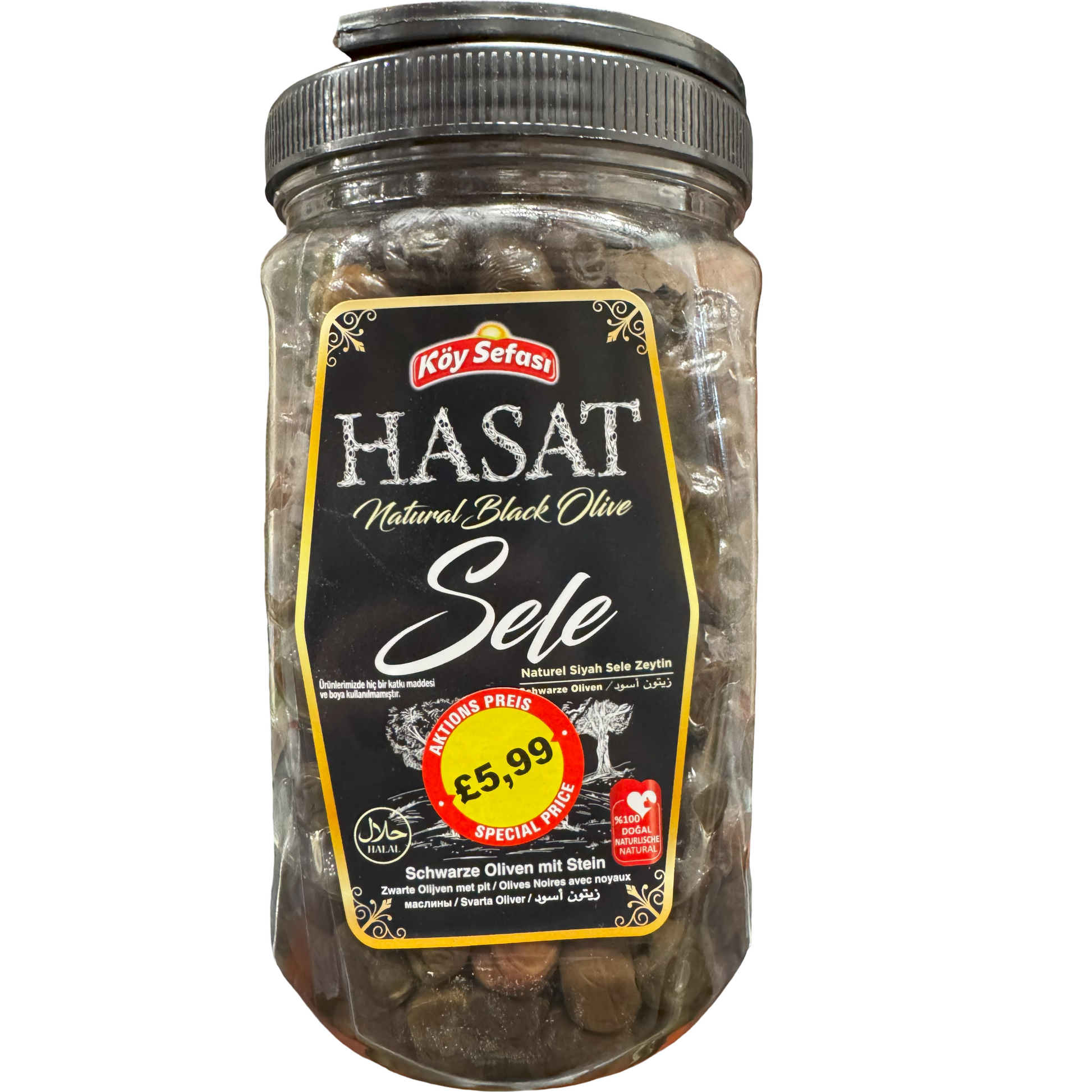 Koy Sefasi Hasat Natural Black Olive 1200g