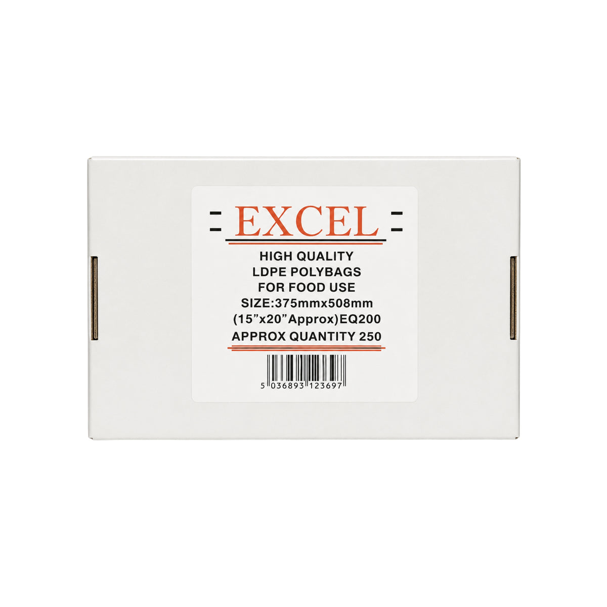 LDPE Clear Natural Bags Excel 900x458mm 500pc