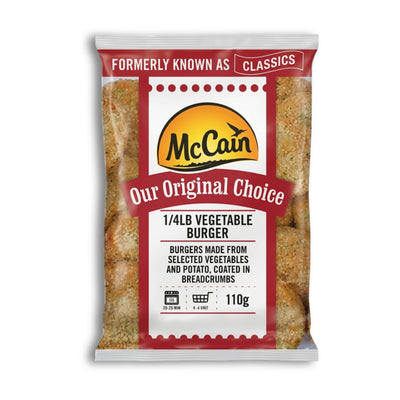 McCains 10 Vegetable Burgers 110g