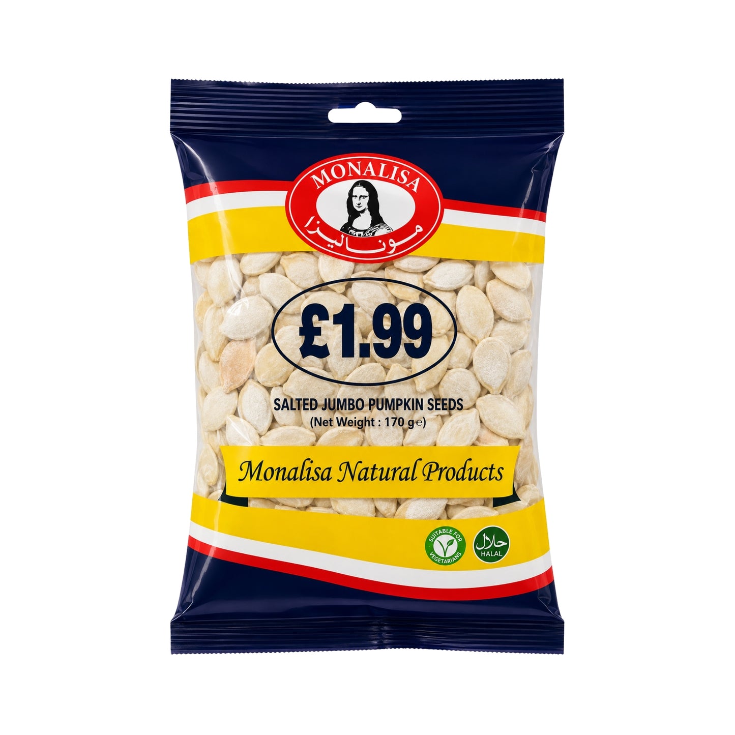 Monalisa Salted Jumbo Pumpkin Seeds 170g