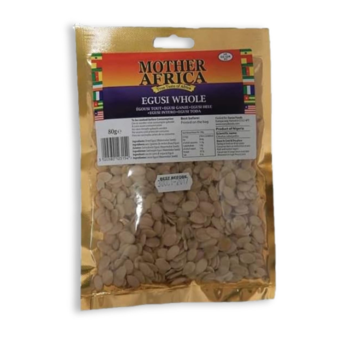 Mother Africa Egusi Whole 80g