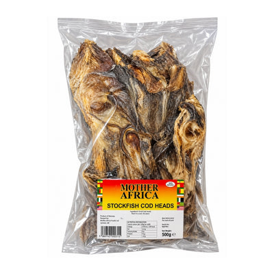 Mother Africa Stockfish COD Heads Dried Fish 500g
