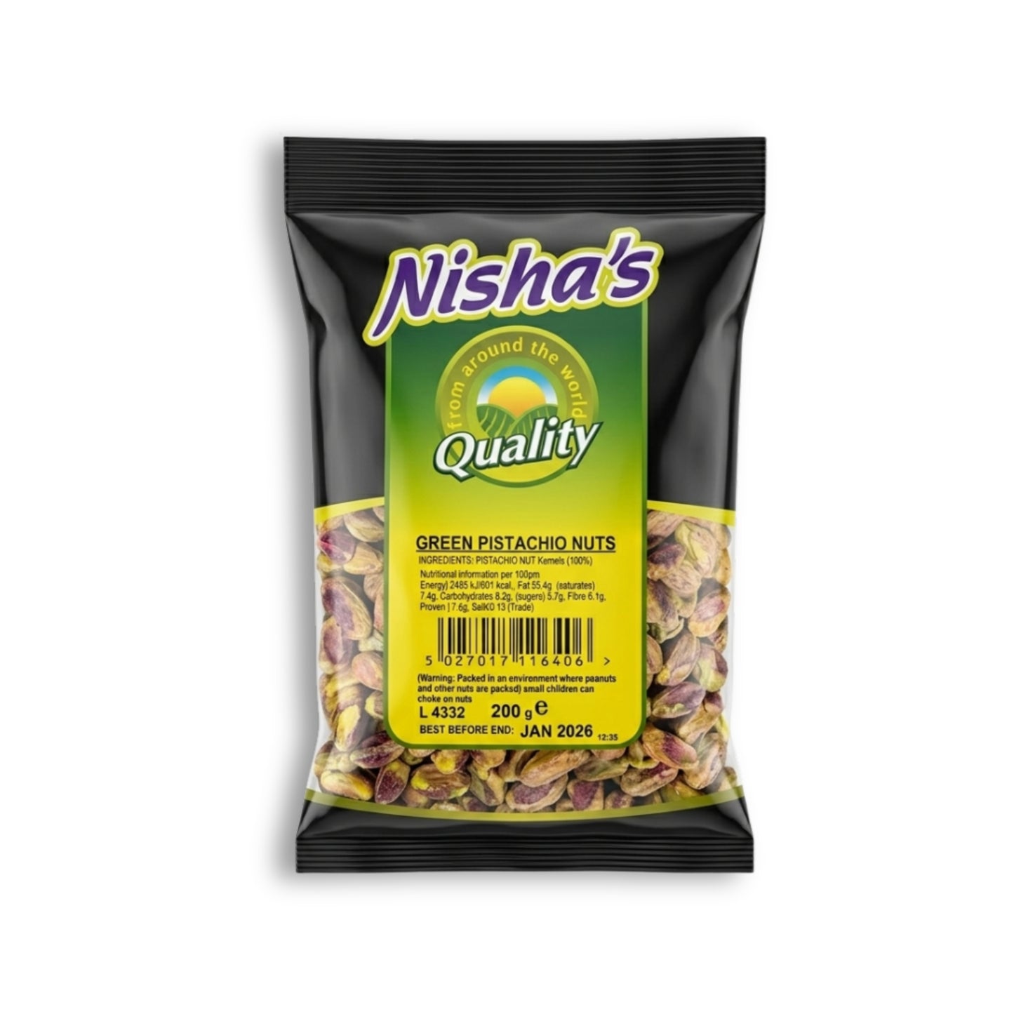 Nisha Green Pista 200g