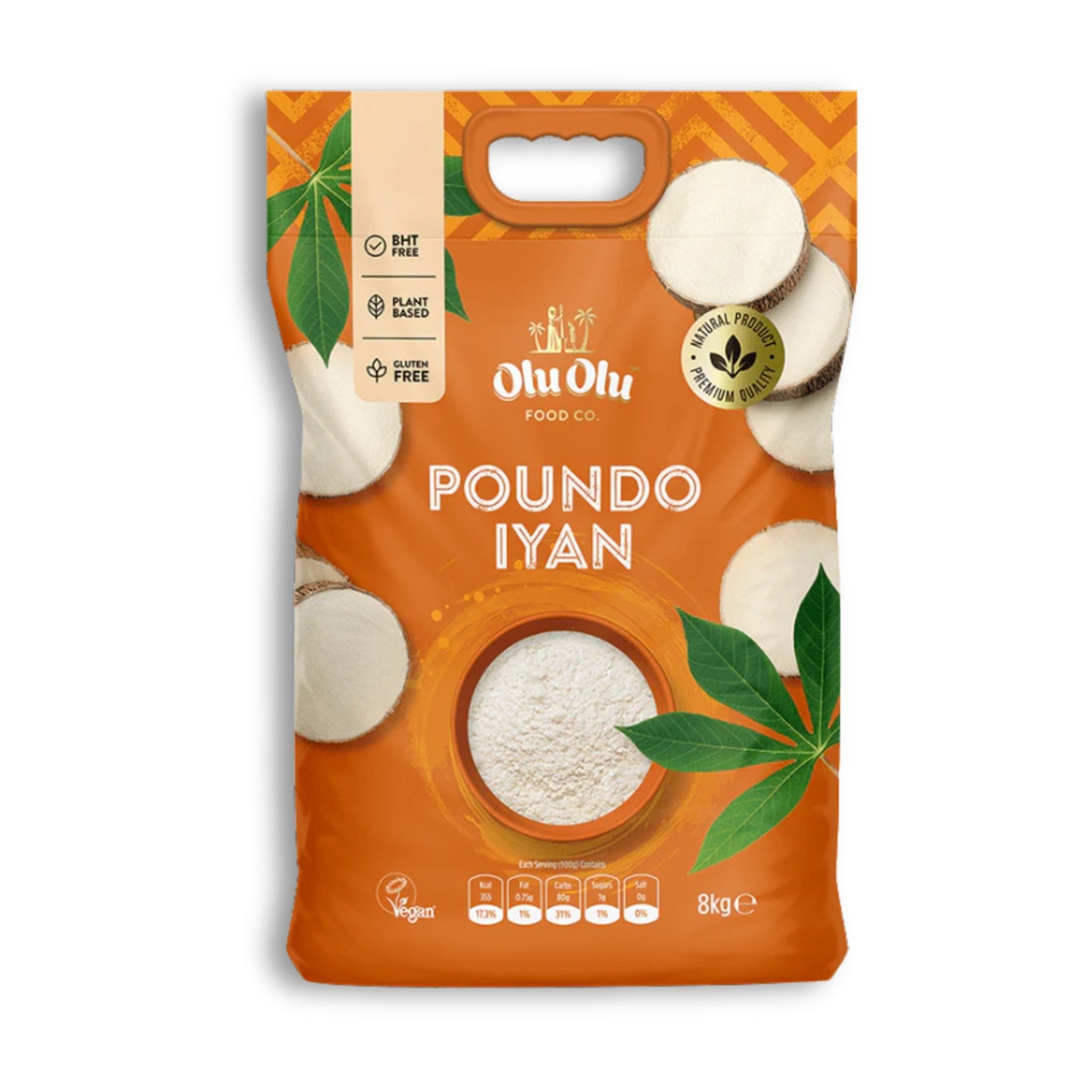 Olu Olu Pounded Iyan Flour 8kg