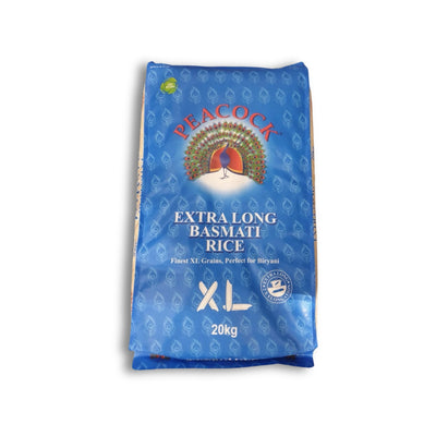 Peacock Extra Long Basmati Rice 20kg
