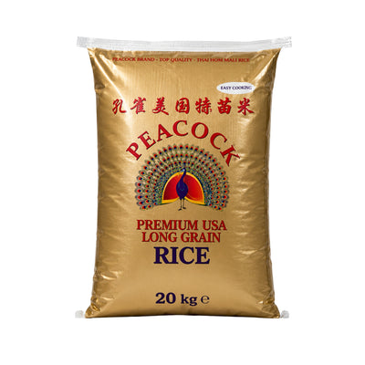 Peacock Premium Long Grain Rice 20kg