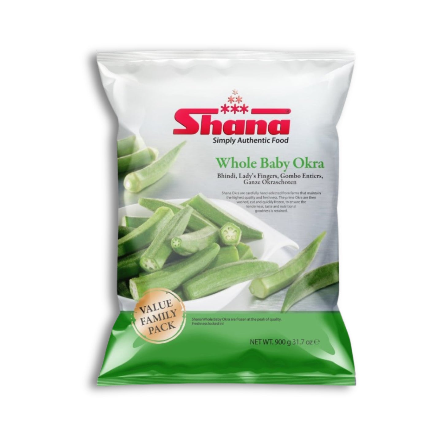 Shana Whole Baby Okra 900g